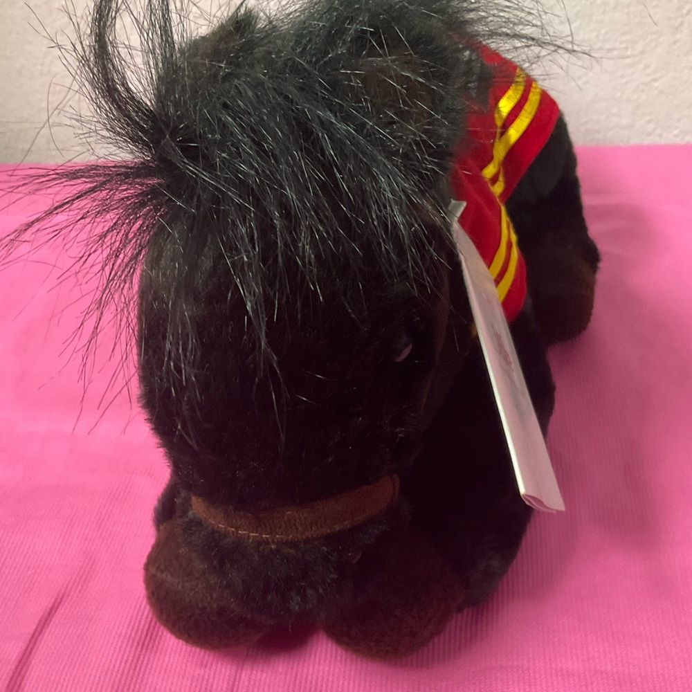 Wells Fargo “Mike” Legendary Black Horse Or Pony with Saddle Nostalgic Memories